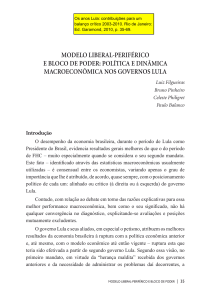 modelo liberal-periférico e bloco de poder: política e dinâmica