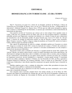 EDITORIAL BIOSSEGURANÇA EM TUBERCULOSE