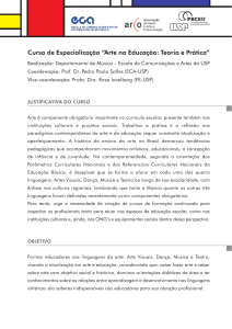 Curso de Especialização “Arte na Educação: Teoria e Prática”