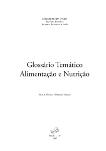 Glossário Temático Alimentação e Nutrição