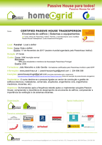 Passive House para todos! - Associação Passivhaus Portugal