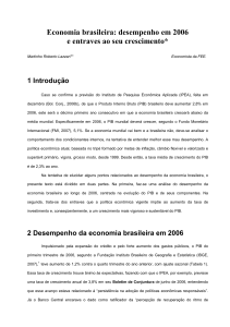 Economia brasileira: desempenho em 2006 e entraves ao seu