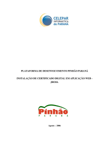 plataforma de desenvolvimento pinhão paraná