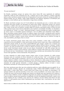 Carta Manifesto da Marcha das Vadias de Brasília