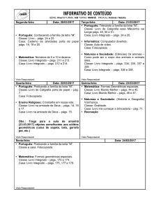 INFORMATIVO DE CONTEÚDO