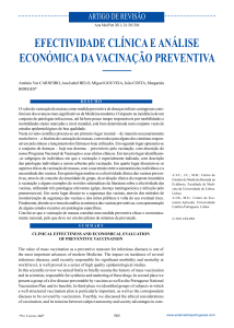 efectividade clínica e análise económica da vacinação preventiva