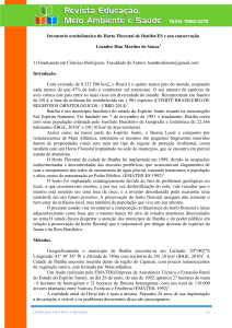 Inventario ornitofaunico do Horto Florestal de Ibatiba/ES e sua