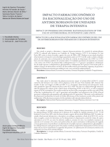 IMPACTO FARMACOECONÔMICO DA RACIONALIZAÇÃO DO USO