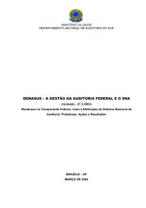 denasus - Sistema Nacional de Auditoria