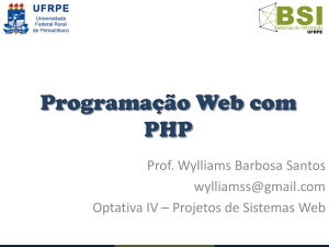 Aula 4 - Programação Web com PHP