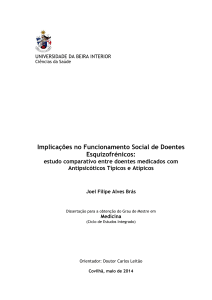 Implicações no Funcionamento Social de Doentes Esquizofrénicos: