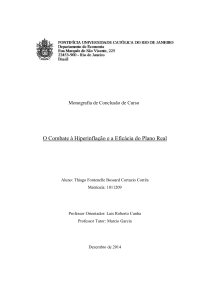 O Combate à Hiperinflação e a Eficácia do Plano Real