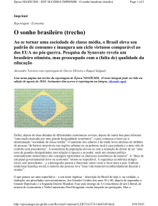 O sonho brasileiro (trecho)