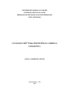 catálogo cipe® para insuficiência cardíaca congestiva - TEDE