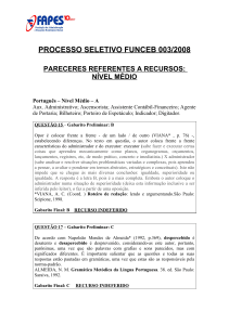 processo seletivo funceb 003/2008