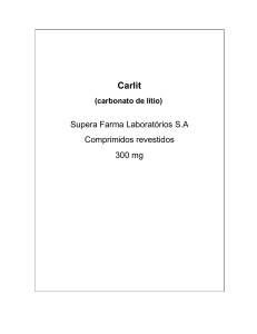 Carlit (carbonato de lítio)