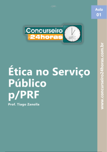 Ética no Serviço Público p/PRF