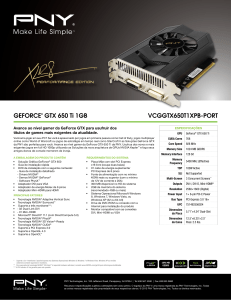 GEFORCE® GTX 650 Ti 1GB VCGGTX650T1XPB-PORT