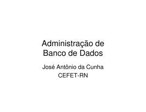 Administração de Banco de Dados