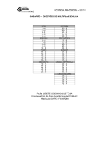 gabarito multipla escolha