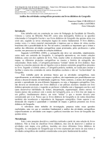 Análise das atividades cartográficas presentes em livros didáticos