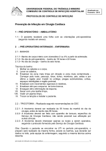 Prevenção de Infecção em Cirurgia Cardíaca