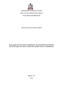 avaliação de um teste comercial de diagnóstico rápido na detecção