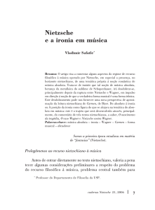 Nietzsche e a ironia em música