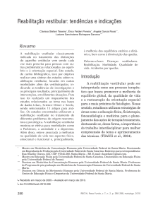 Reabilitação vestibular: tendências e indicações