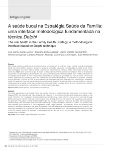 A saúde bucal na Estratégia Saúde da Família: uma interface