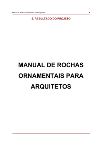 MANUAL DE ROCHAS ORNAMENTAIS PARA ARQUITETOS