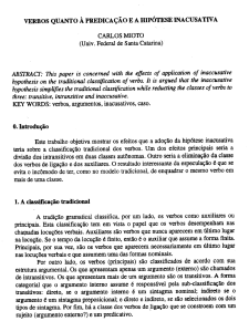 CARLOS MIOTO (Univ. Federal de Santa Catarina) ABSTRACI: This