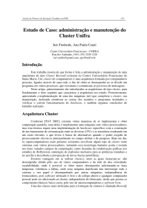 Estudo de Caso: administração e manutenção do Cluster Unifra
