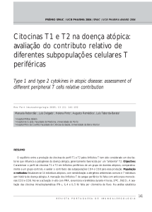 Citocinas T1 e T2 na doença atópica