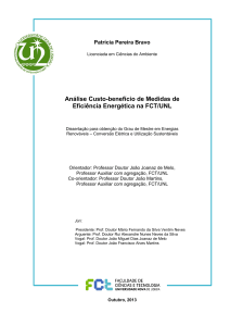 Análise Custo-benefício de Medidas de Eficiência Energética