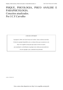 PSIQUE, PSICOLOGIA, PSICO AN&Aacute;LISE E