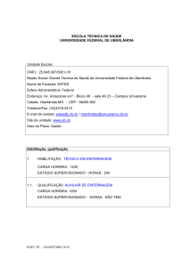 Projeto Pedagógico do Curso de Enfermagem