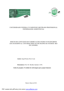 Riscos de contágio em tuberculose