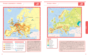 Europa: população e cidades Europa: relevo