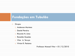 seminário sobre Tubulões