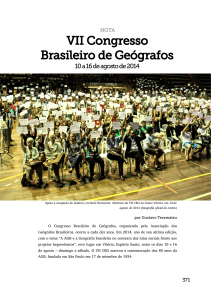 Nota: VII Congresso Brasileiro de Geógrafos - AGB