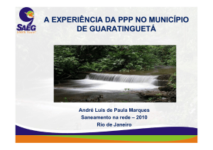 a experiência da ppp no município de guaratinguetá