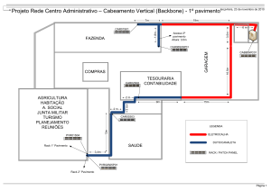 Projeto Rede Centro Administrativo – Cabeamento Vertical