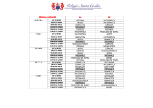 SEMANA HORARIO 6A 6B HISTORIA MATEMATICA INGLES