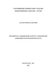 Divergência, variabilidade genética e desempenho agronômico em