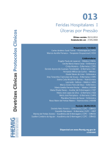 Tratamento de Feridas Hospitalares I Úlceras por Pressão.