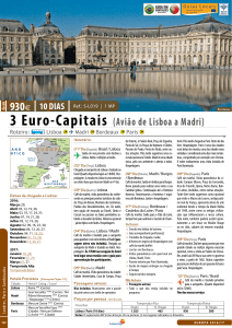 3 Euro-Capitais (Avião de Lisboa a Madri)