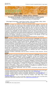 Prevalence of wounds in hospitalized patients in large hospital