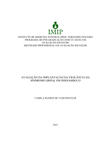 avaliação da implantação da vigilância da síndrome gripal em