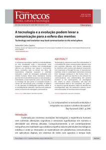 A tecnologia e a evolu&ccedil;&atilde;o podem levar a comunica&ccedil;&atilde;o para a